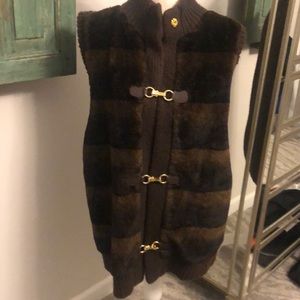 Michael Kors faux fur Sweater vest